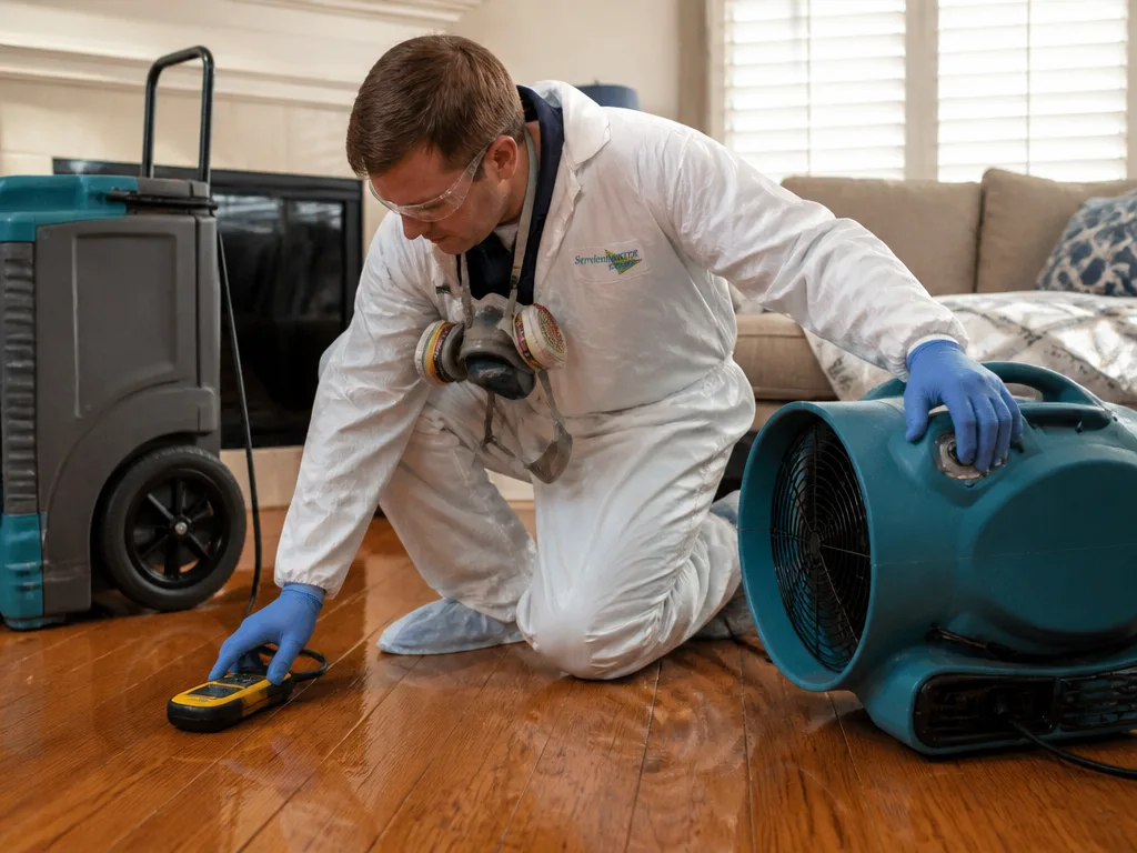 Hardwood Floor Drying